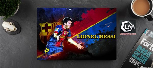 Ảnh đại diện sản phẩm Dán skin laptop cầu thủ , đội bóng , cờ các nước , messi D389